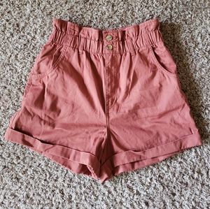 H&M Cotton Paper Bag Shorts